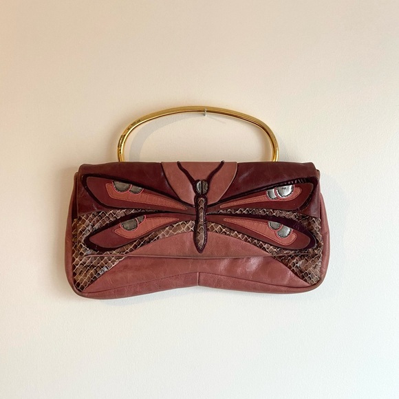 Miu Miu Handbags - Miu Miu S/S 2008 Snakeskin Butterfly Clutch